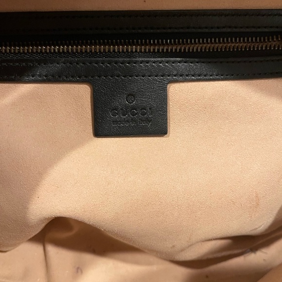 Gucci GG Marmont Zip Around Camera Shoulder Crossbody Black Matelasse Leather - Picture 5 of 11